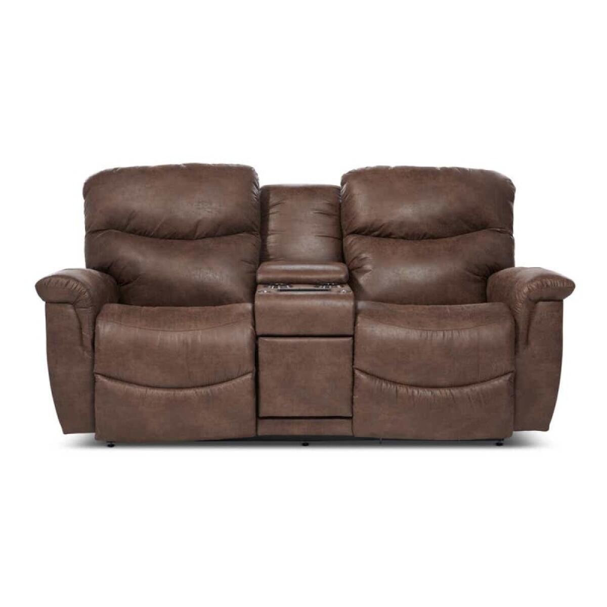 James Power Reclining Loveseat w/ Headrest, Lumbar & Console - X49521 - Image 4