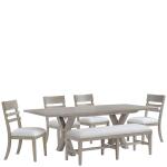Bennett 58" Uph Dining Bench 1in - Image 10