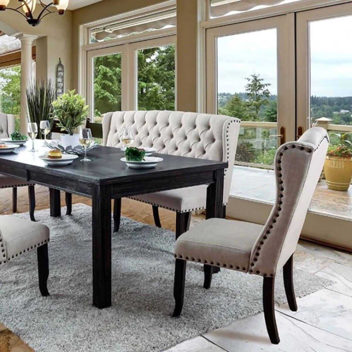 Sania 9 Pc Dining Table Set - Image 2