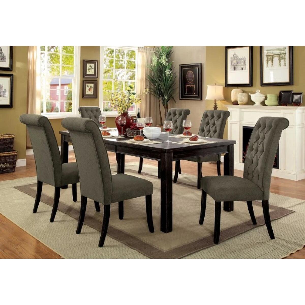 Sania 7 Pc Dining Table Set - Image 3