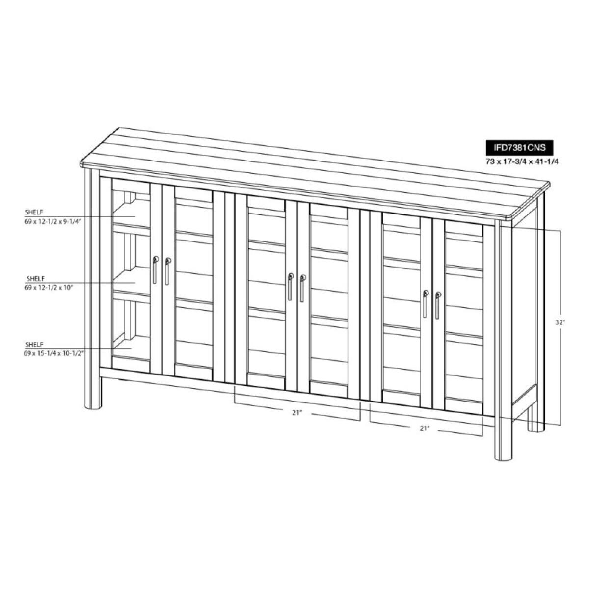 Olimpia 6 Door Console - Image 11