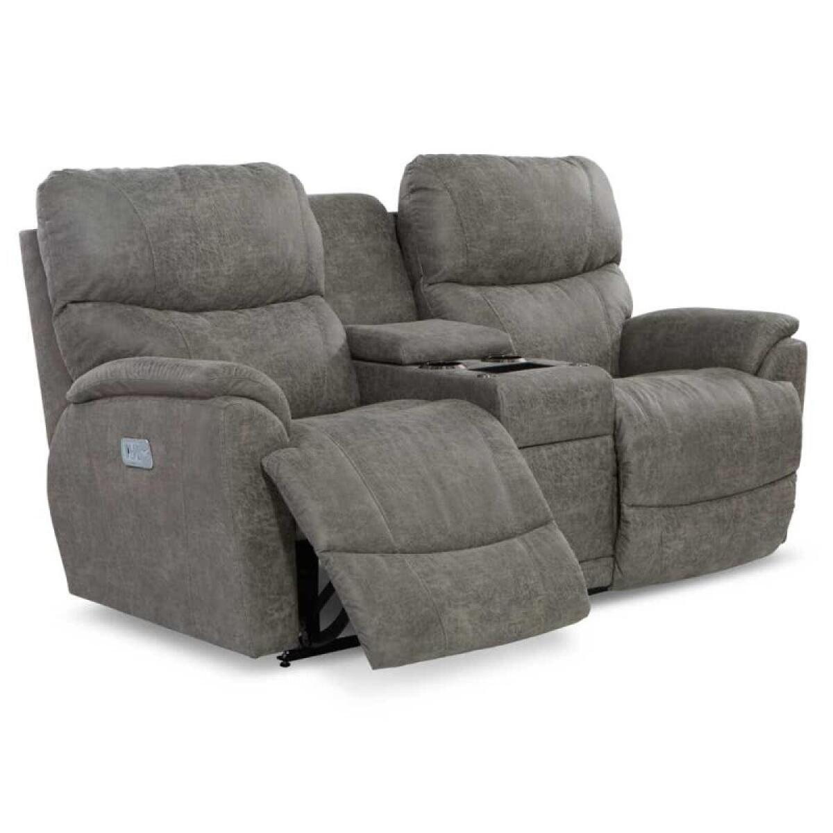 Trouper Power Reclining Loveseat w/ Headrest, Lumbar & Console - X49724 - Image 5