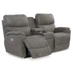 Trouper Power Reclining Loveseat w/ Headrest, Lumbar & Console - X49724 - Image 5