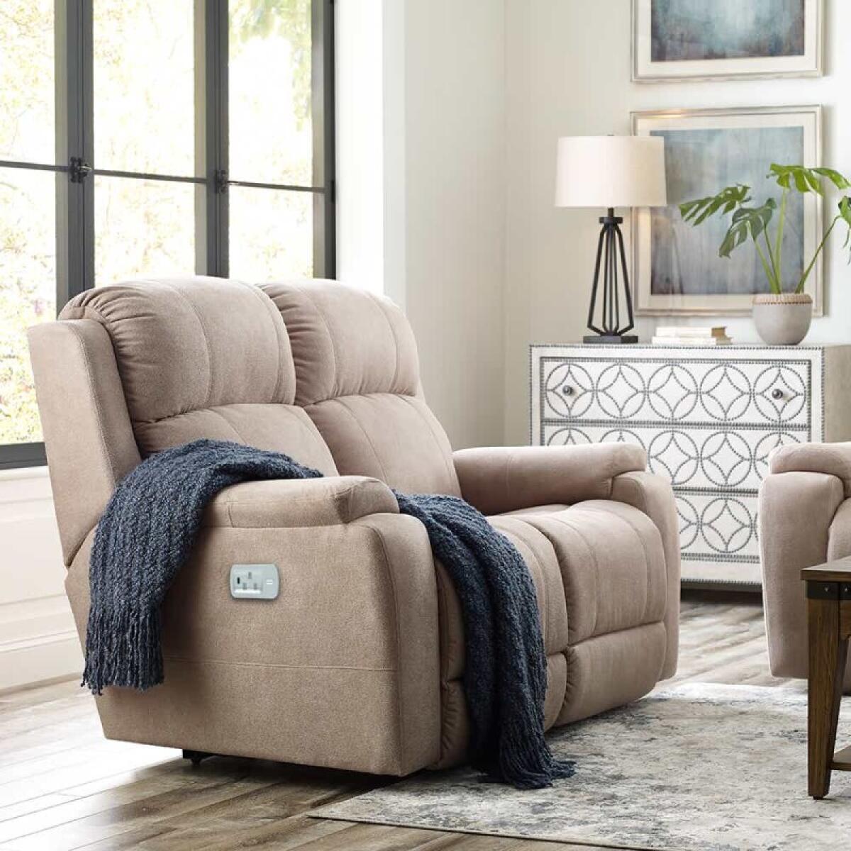 Dorian Power Reclining Loveseat w/ Headrest & Lumbar - X48755 - Image 3