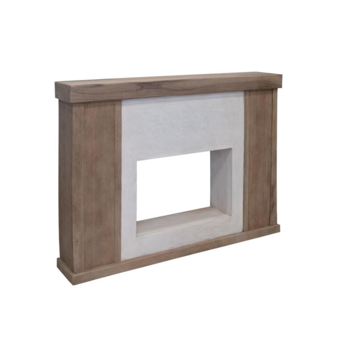 Natural Parota Fireplace Console - Image 3