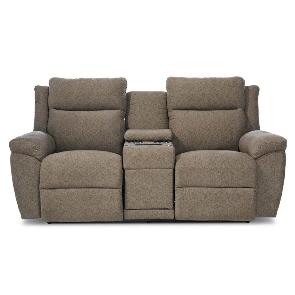 Joel Power Reclining Loveseat W/ Headrest, Lumbar & Console - Image 5