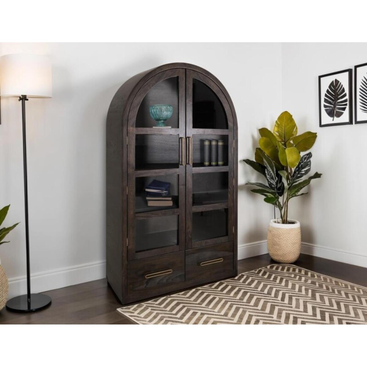 Balam 2 Drawer & 2 Glass Doors, Cabinet - Image 5