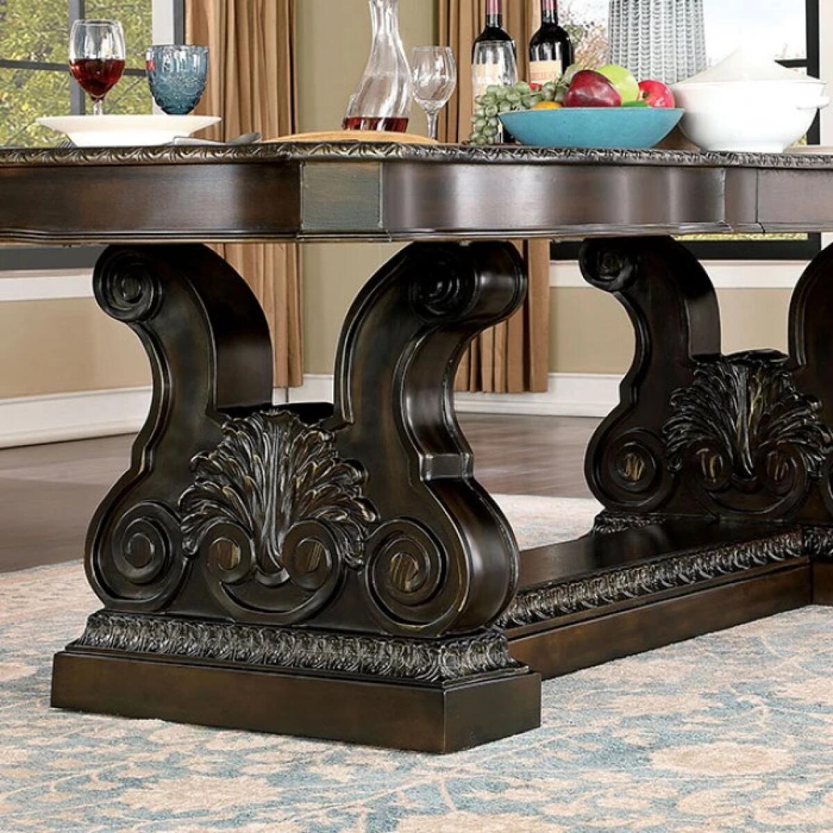 Lombardy 9 Pc Dining Table Set - Image 4