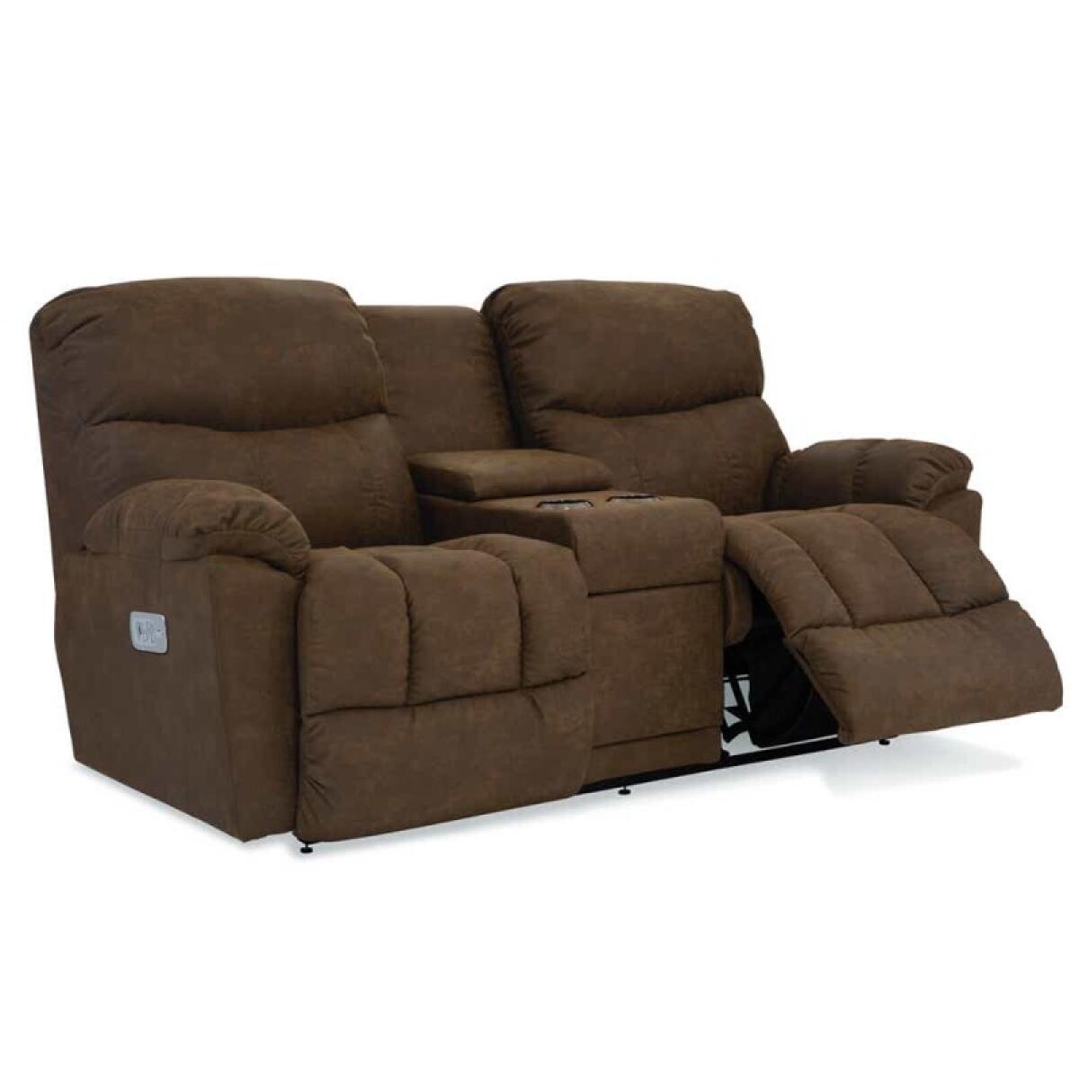 Morrison Power Reclining Loveseat W/ Headrest, Lumbar & Console - Image 6
