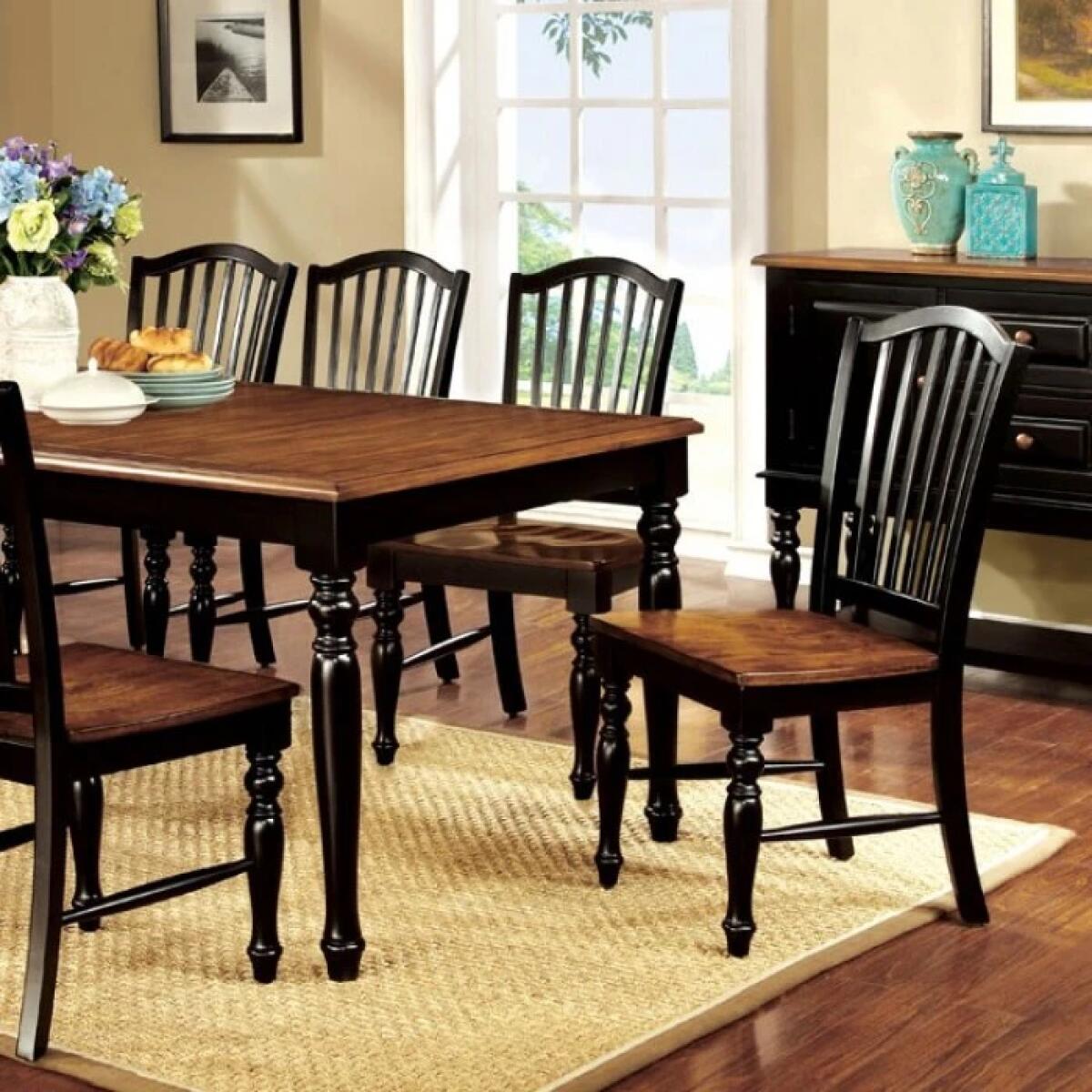 d4dc4c2890f0c7ab3819a05760edd3f3 Mayville 7 Pc Dining Table Set - Image 1