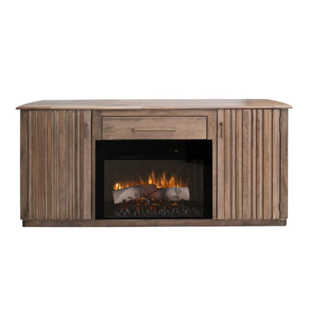 Mezquite 1 Drawer, 2 Doors Fireplace TV Stand 70" - Image 4