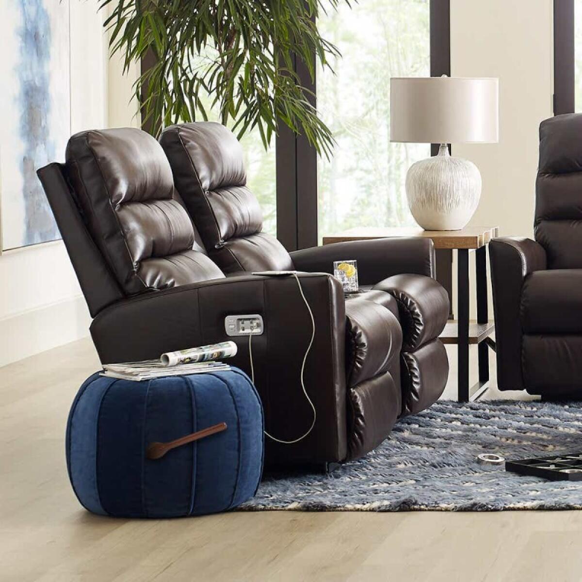 Liam Power Wall Reclining Loveseat w/ Console Headrest & Lumbar - X39786 - Image 6