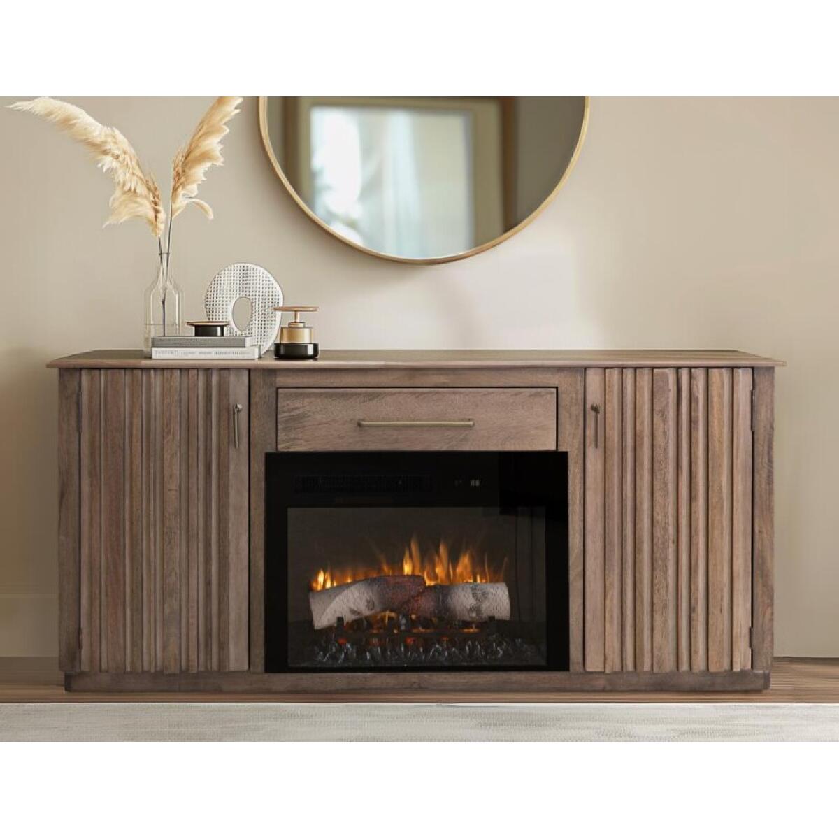 Mezquite 1 Drawer, 2 Doors Fireplace TV Stand 70" - Image 5