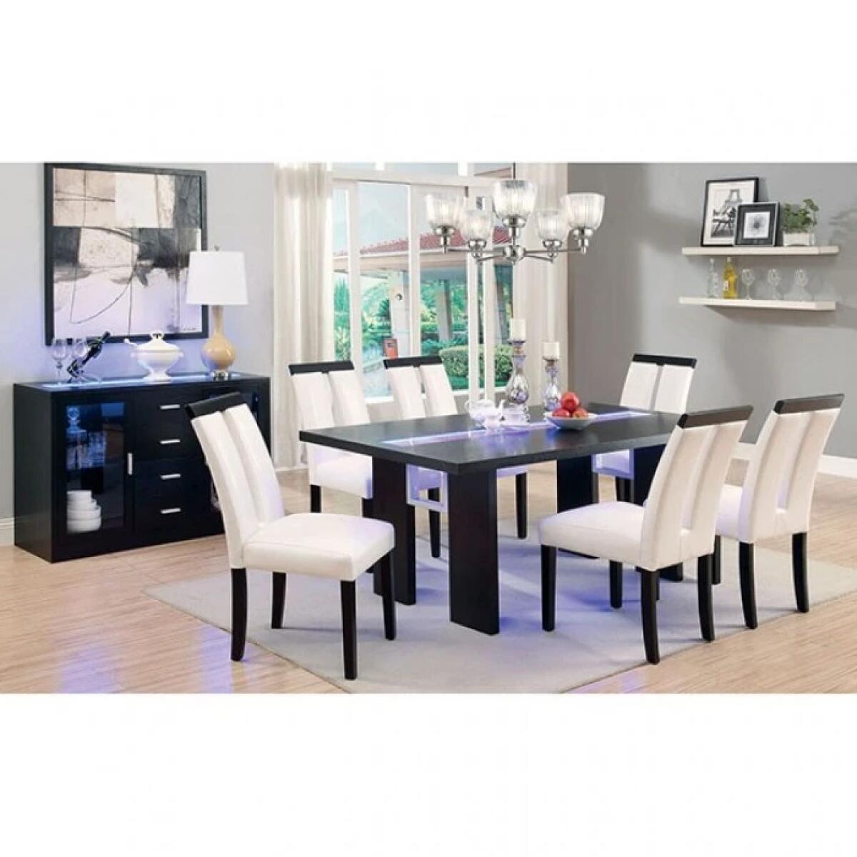 Luminar 7 Pc Dining Table Set - Image 5