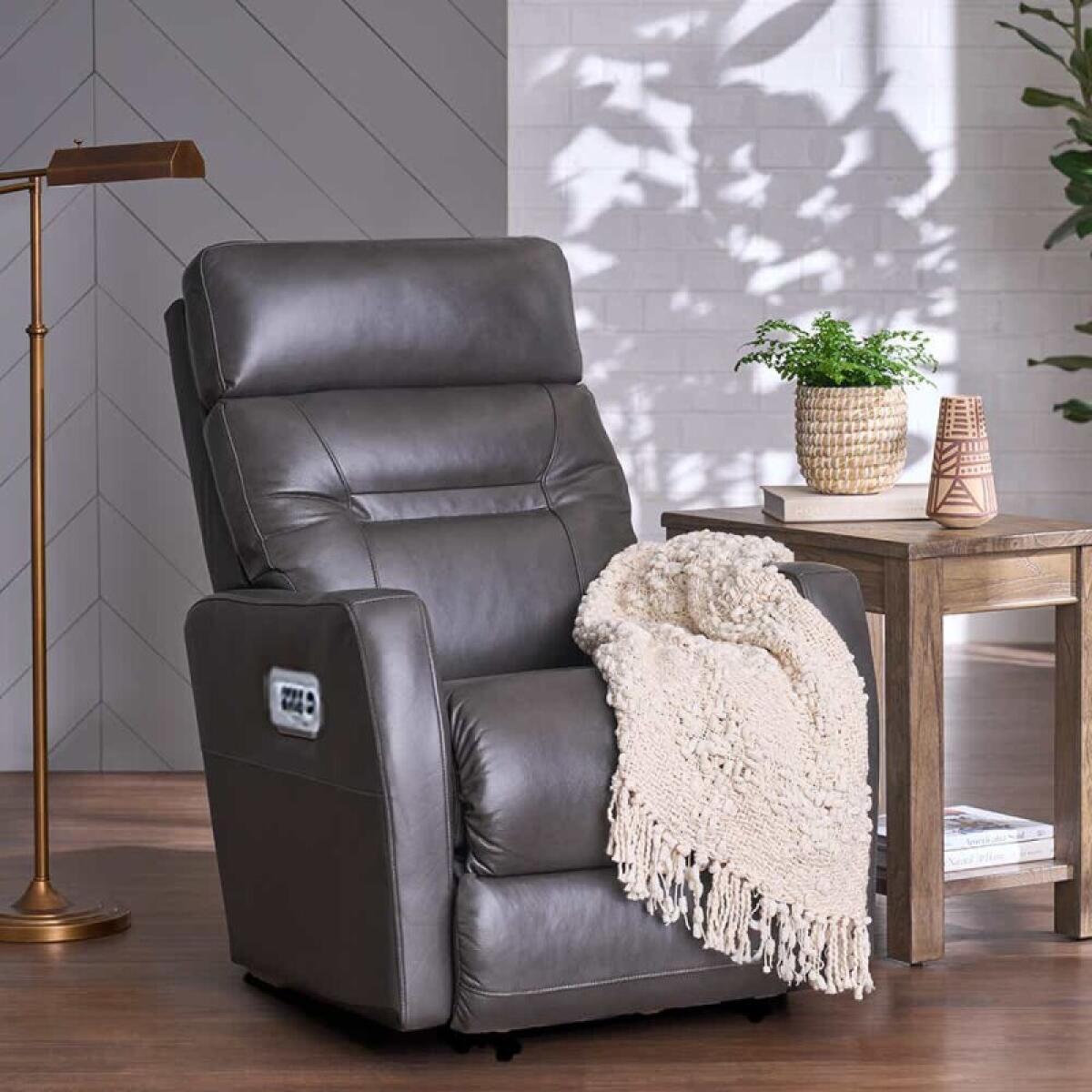 Lennon Power Wall Recliner w/ Headrest & Lumbar - 16X787 - Image 3