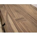 Natural Parota 3 Drawer 4 Glass Doors Console - Image 6
