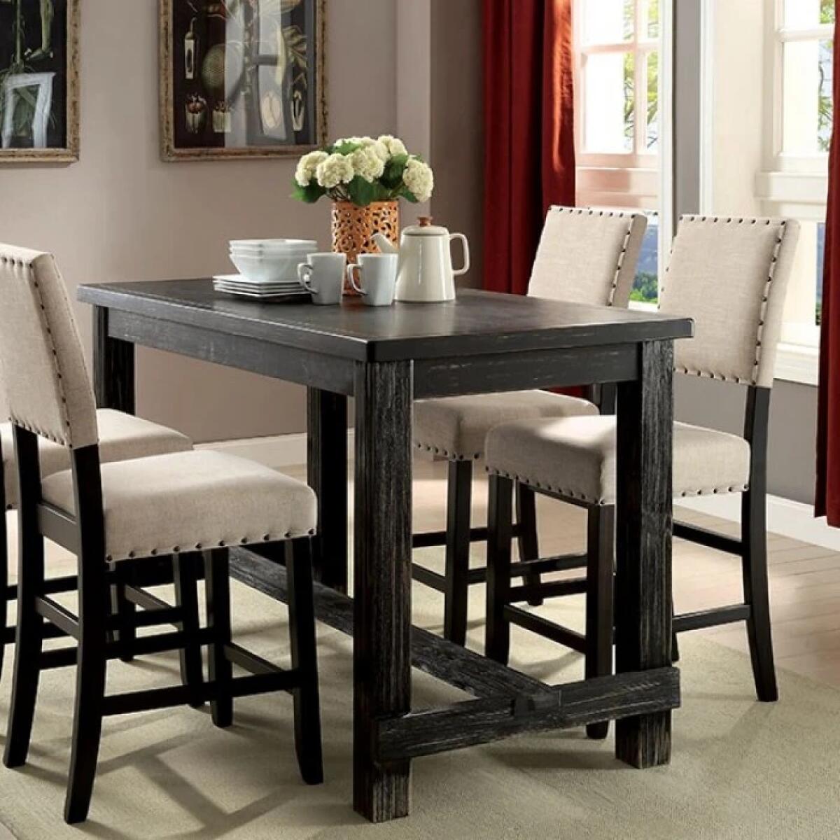 Sania 4 Pc Counter Ht Table Set w/ Bench - Image 2