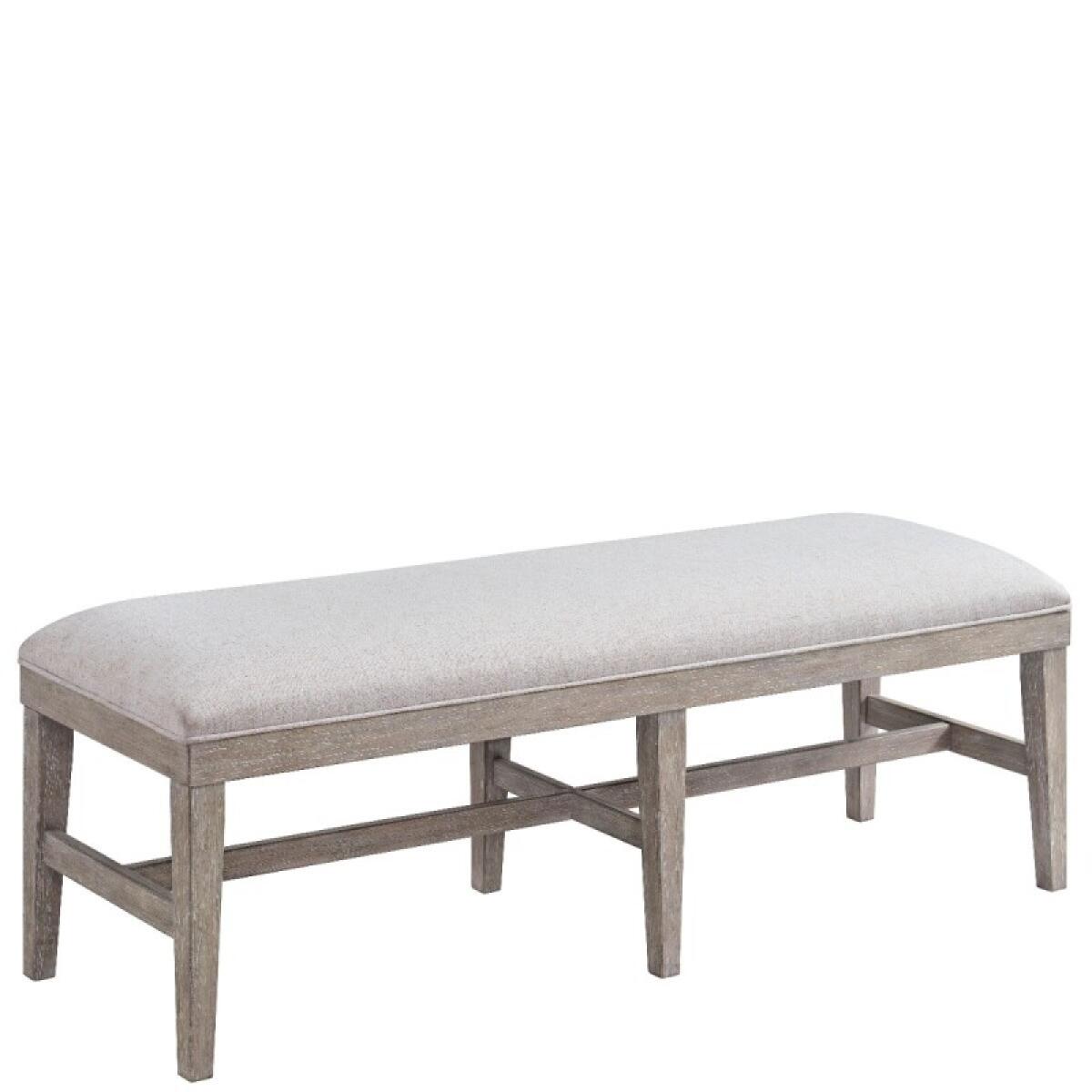 e5662a6a95f974f59d0fafc2c0467dea Bennett 58" Uph Dining Bench 1in - Image 1