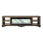 Loft Brown 4 Shelves Fireplace TV Stand - Image 3