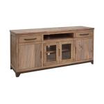 Natural Parota 2 Drawer 2 Door 2 Glass Door 70" TV Stand - Image 3
