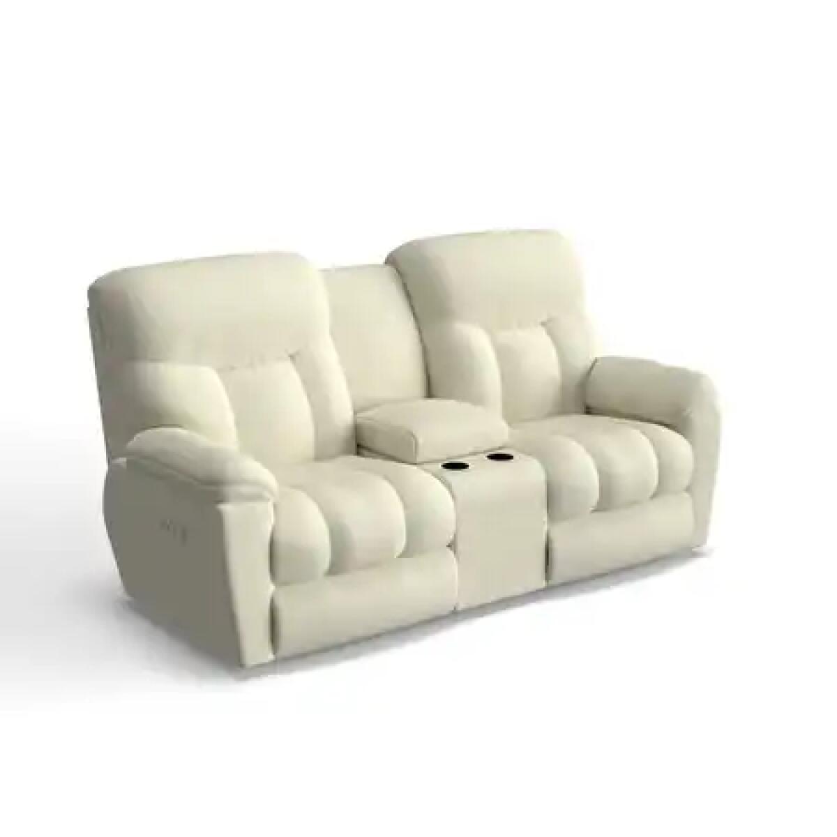 Morrison Power Reclining Loveseat W/ Headrest, Lumbar & Console - Image 2