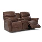James Power Reclining Loveseat w/ Headrest, Lumbar & Console - X49521 - Image 6