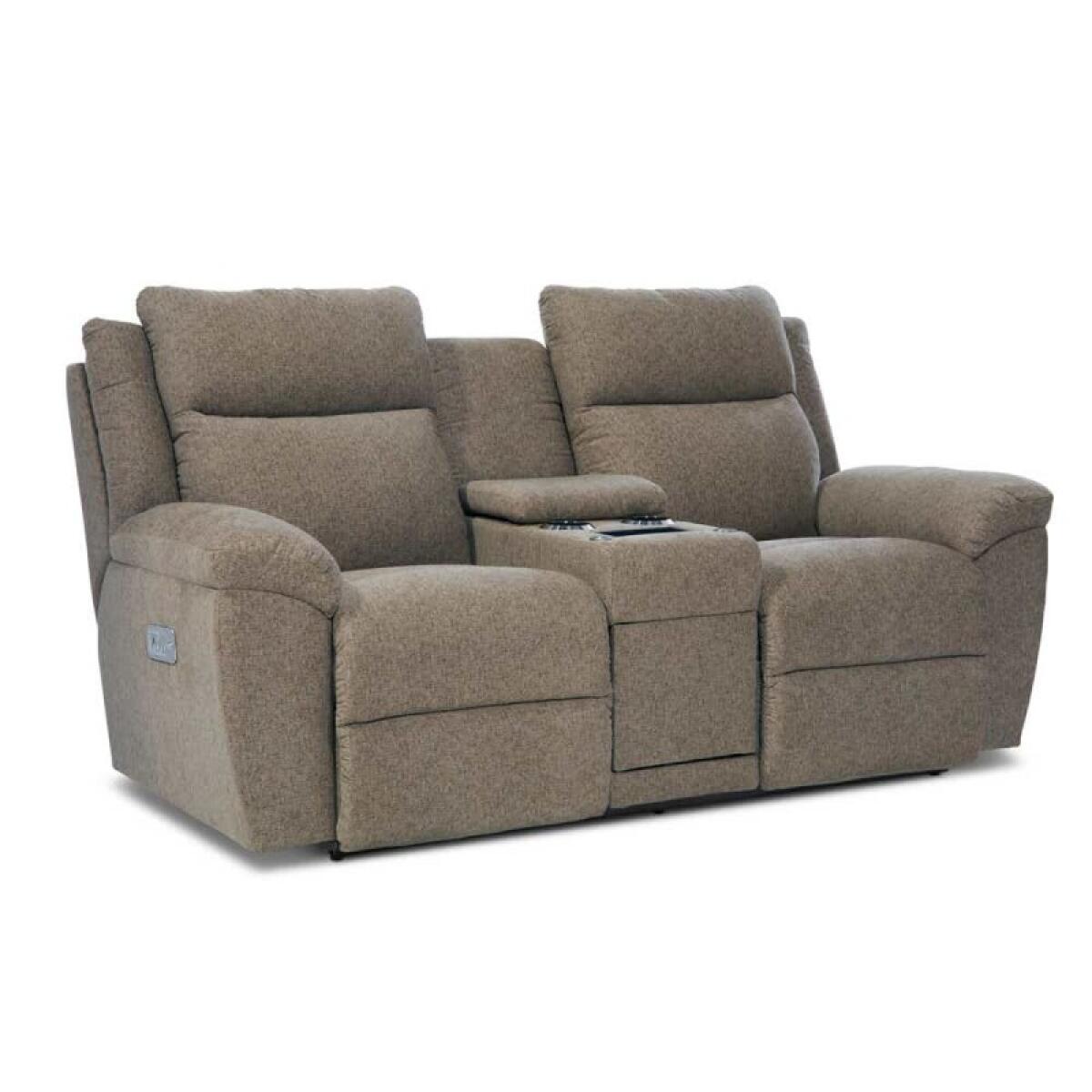 Joel Power Reclining Loveseat W/ Headrest, Lumbar & Console - Image 6