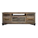 Loft Brown 2 Drawer, 4 Doors 76" TV Stand