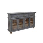 Vintage 3 Drawer 4 Door Console - Image 3