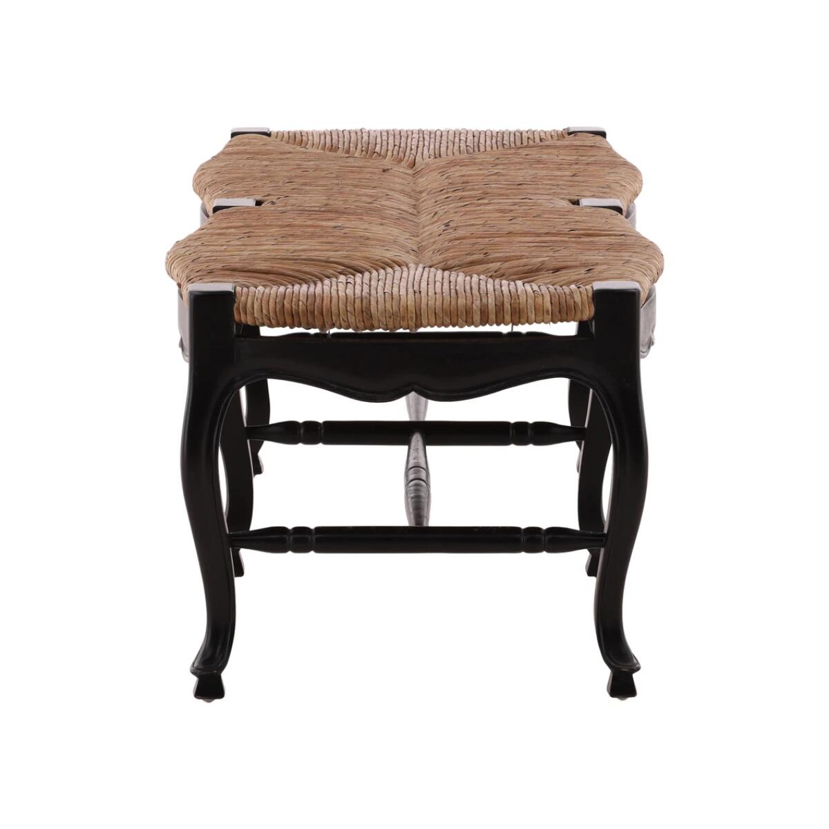 Black French Backless Settee - Image 4