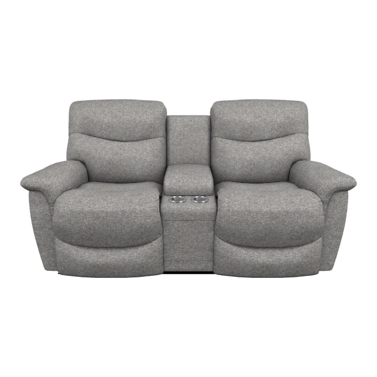 James Power Reclining Loveseat w/ Headrest, Lumbar & Console - X49521 - Image 2