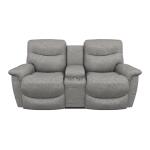 James Power Reclining Loveseat w/ Headrest, Lumbar & Console - X49521