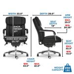 Sutherland Quilted Leather Office Chair, Jet Black - 44813A-LZB - Image 13