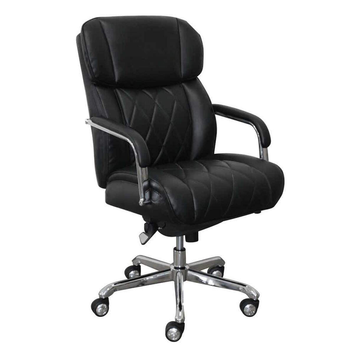 Sutherland Quilted Leather Office Chair, Jet Black - 44813A-LZB - Image 2