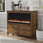 Fireplace TV Consoles 336 2 Drawer Chest w/ Fire FTS