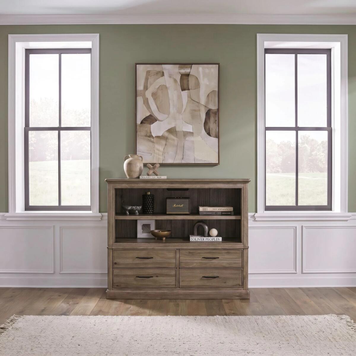 Fireplace TV Consoles 4 Drawer Fireplace Chest - Image 2