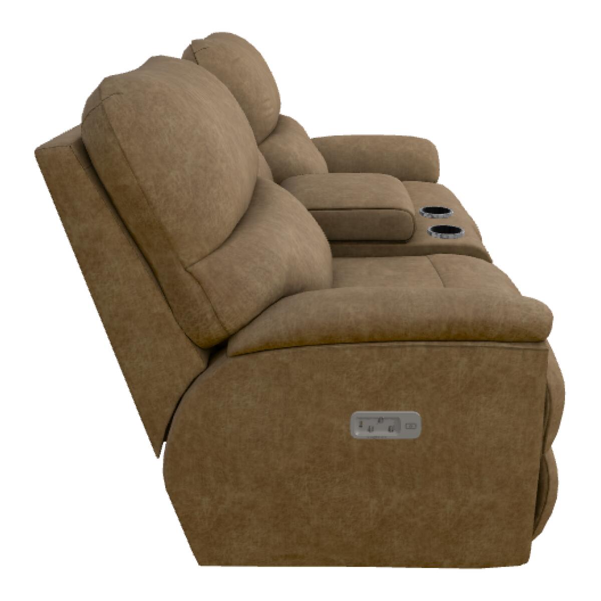 Trouper Power Reclining Loveseat w/ Headrest, Lumbar & Console - X49724 - Image 5