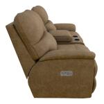 Trouper Power Reclining Loveseat w/ Headrest, Lumbar & Console - X49724 - Image 5