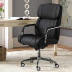 Sutherland Quilted Leather Office Chair, Jet Black - 44813A-LZB - Image 3