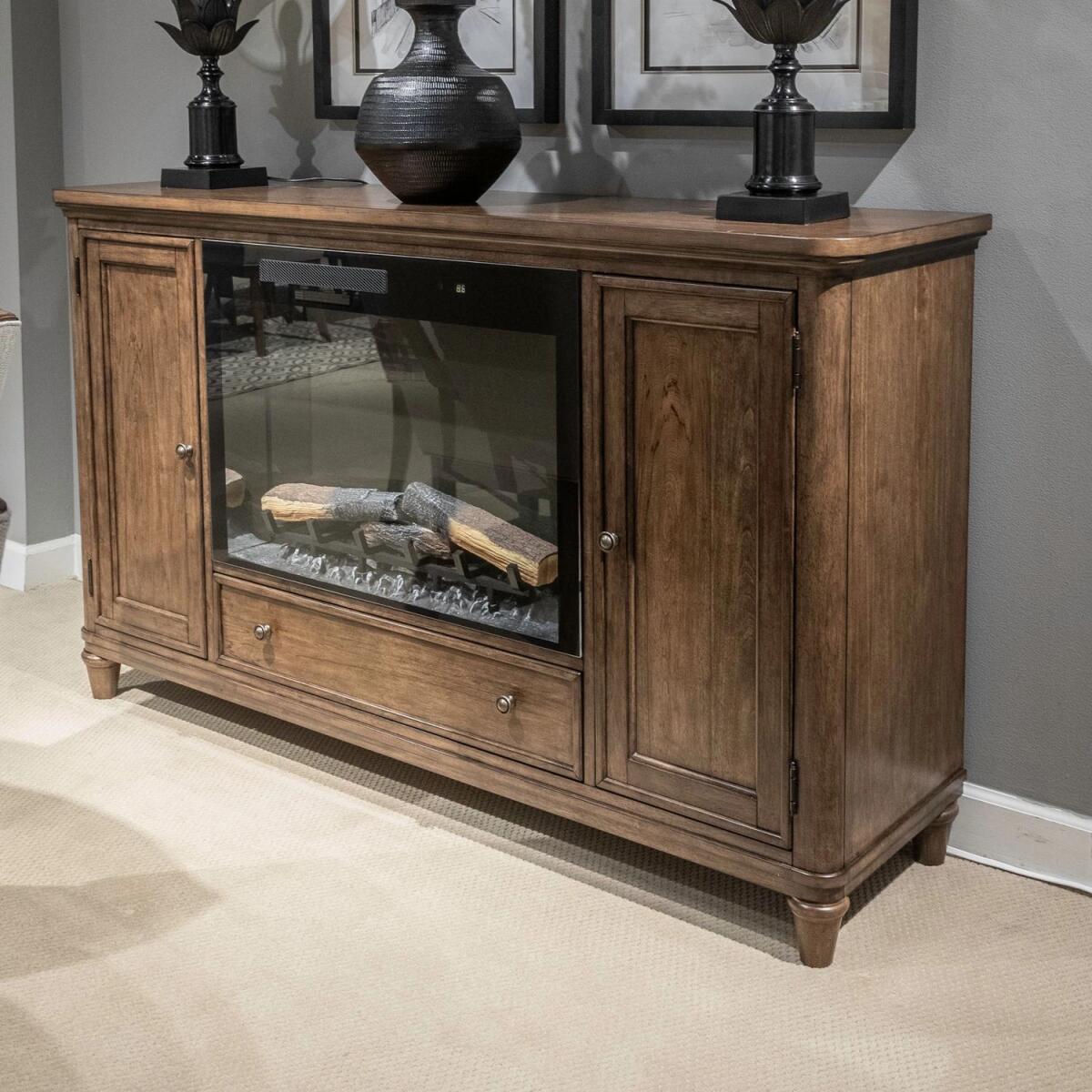Fireplace TV Consoles 336 68 Inch Server w/ Fire FTS - Image 2