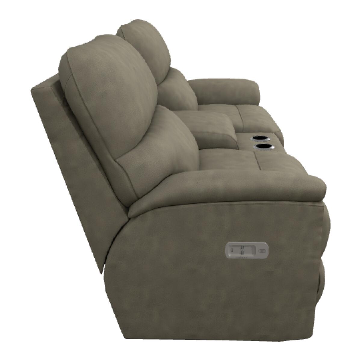 Brooks Power Reclining Loveseat w/ Headrest & Console - U49727 - Image 4