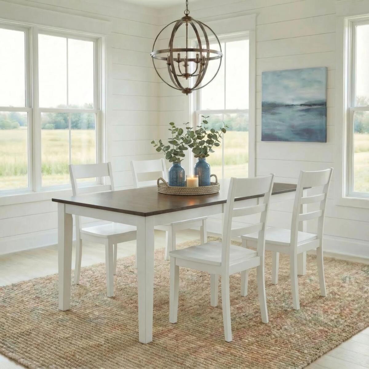 Landale 5 Piece Leg Table Set - Image 2