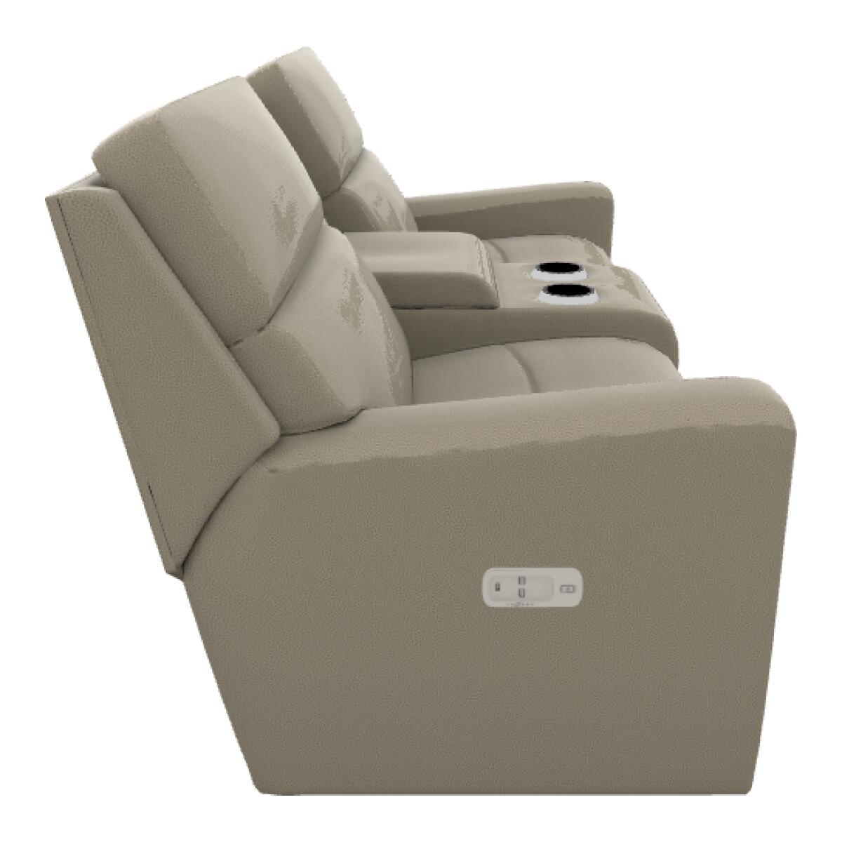 Apollo Power Reclining Loveseat w/ Headrest & Console - U49757 - Image 5