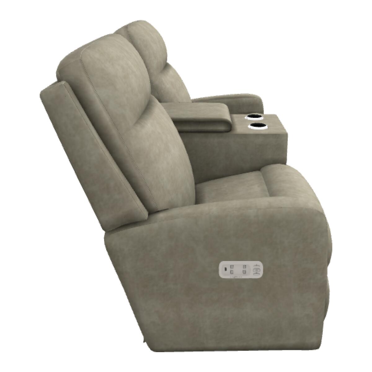 Finley Power Wall Reclining Loveseat w/ Console Headrest & Lumbar - X39747 - Image 5