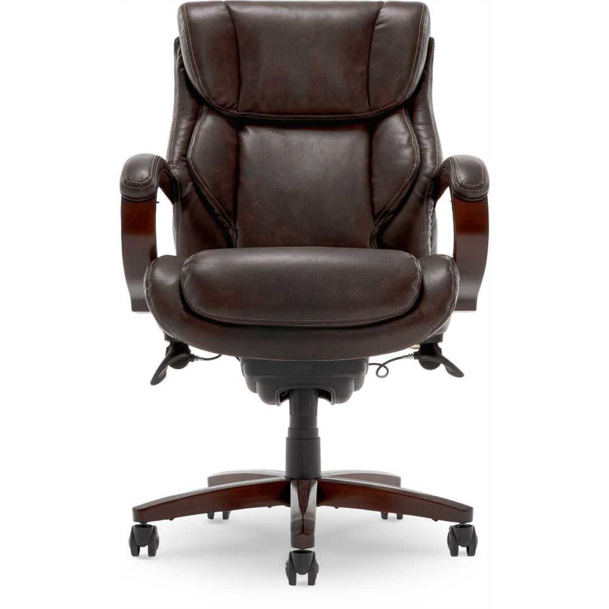 Bellamy Executive Leather Office Chair, Brown - 45783-LZB - Image 4