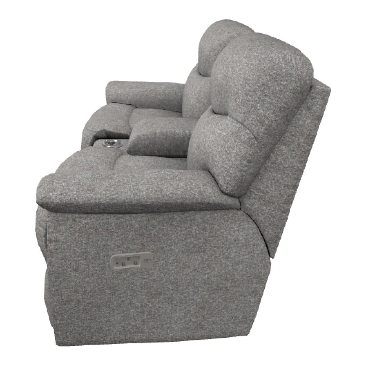 James Power Reclining Loveseat w/ Headrest, Lumbar & Console - X49521 - Image 3