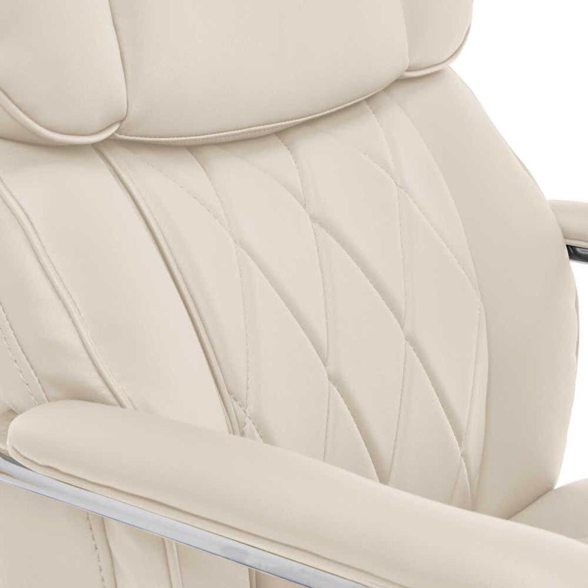 Sutherland Quilted Leather Office Chair, Light Ivory - 44813C-LZB - Image 8