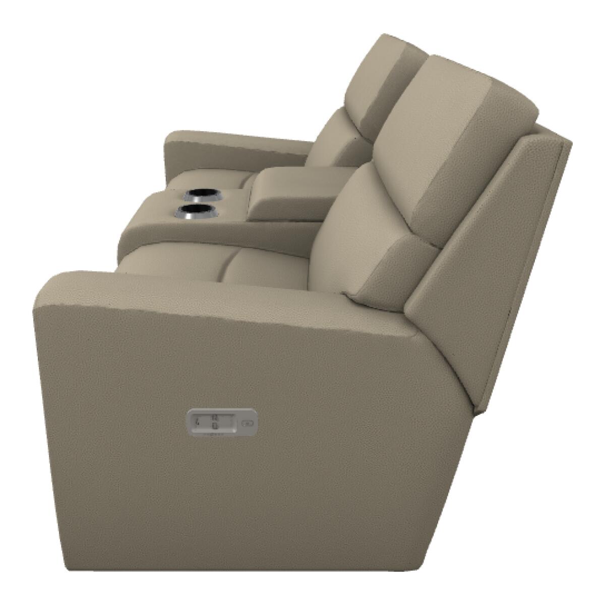 Apollo Power Reclining Loveseat w/ Headrest & Console - U49757 - Image 3