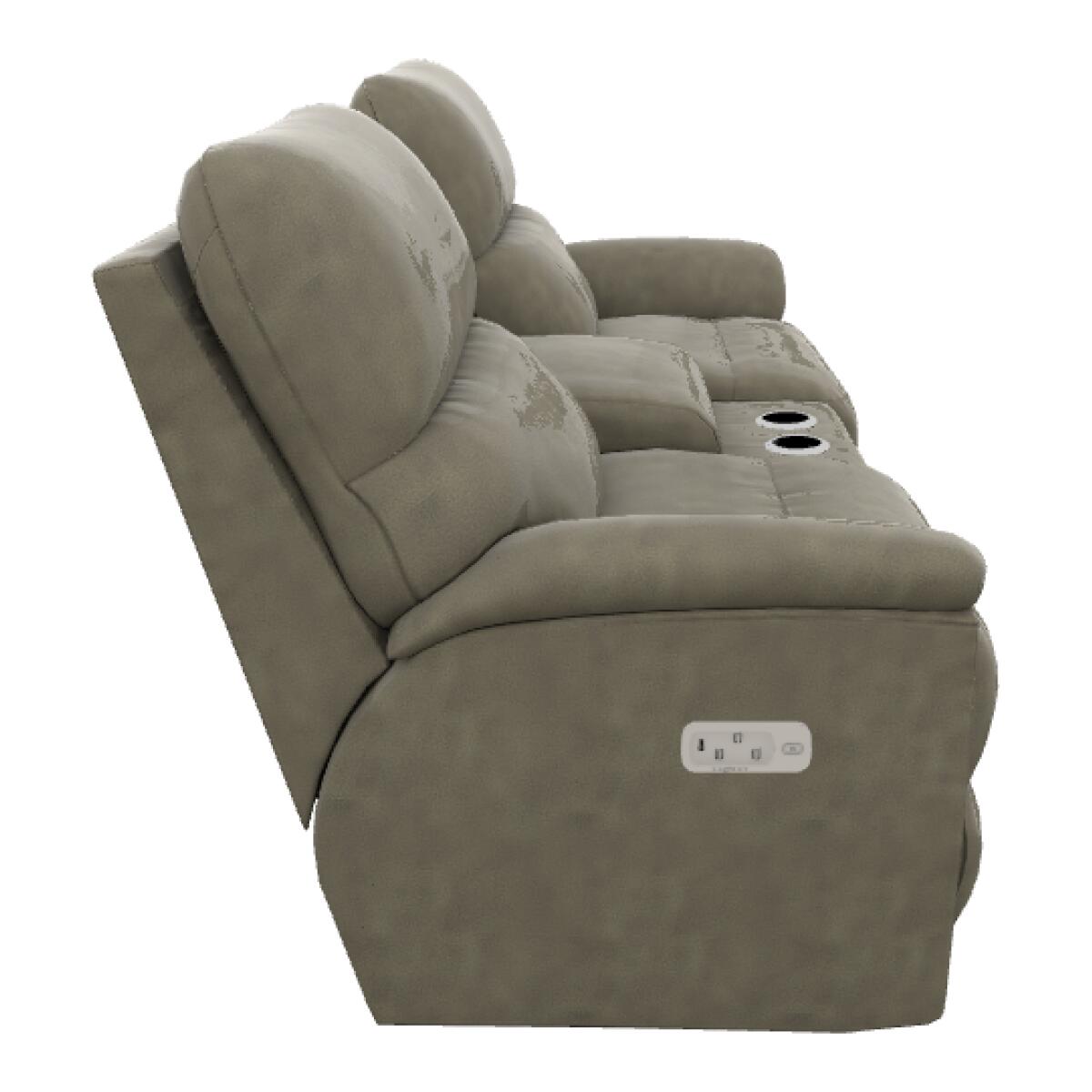 Brooks Power Reclining Loveseat w/ Console Headrest & Lumbar - X49727 - Image 5