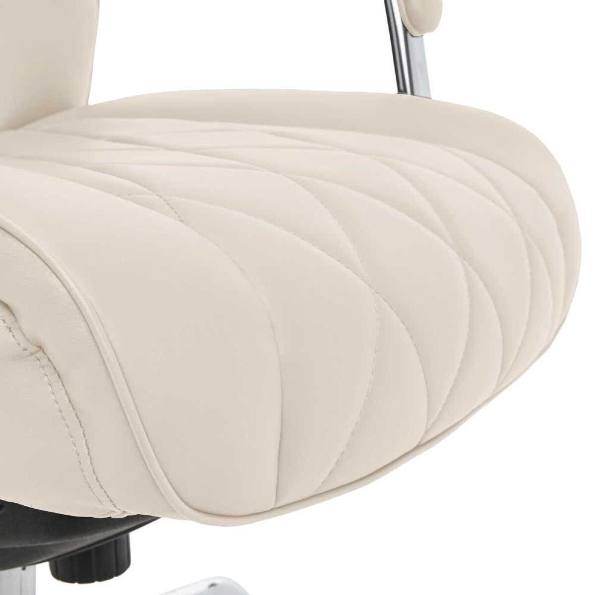 Sutherland Quilted Leather Office Chair, Light Ivory - 44813C-LZB - Image 10